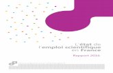 L’état de emploi scientifique en · 1 RAPPORT 2016 L'état de l'emploi scientifique en France Direction générale de l’enseignement supérieur et de la recherche Direction générale