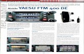 YAESU FTM 400 DE - f4bqn.free.frf4bqn.free.fr/Mods-FTM400/Test-FTM400DE-RCBC-mai2014.pdf · nouvelle petite merveille : le Yaesu FTM-400 DE, un poste mobile VHF-UHF ultra sophistiqué.