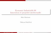 Economie Industrielle 09 Innovation et propriété ...ses-perso.telecom-paristech.fr/bourreau/files/cours09_innovation.pdf · Incitation et structure de marché Course à l’innovation