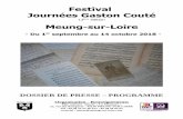 Festival Journées Gaston Couté - musees.regioncentre.frmusees.regioncentre.fr/sites/default/files/fichiers/dossier_de_presse... · au cours duquel le poète va évoquer les moments