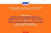 Soutenir décentralisation, gouvernance locale ... · PDF filede gouvernance locale 71 11.6 La coopération décentralisée au service des dynamiques de développement territorial