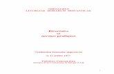 Directoire et normes pratiques - Revue En son THESAURUS LITURGIAE HORARUM MONASTICAE Directoire et normes