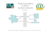 Triple Concordance O-M-E et Systèmes éducatifs Leclercq La Triple... · D. Leclercq (mars 2006) Triple Concordance O-M-E et Systèmes de formation. LabSET. Université de Liège