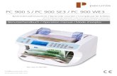 Banknotenzähler PC 900 Serie - kasseundpapier.de · The banknote counter PC 900 is only suitable for counting current permitted banknotes. If other currencies are counted, the result