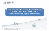 Les variations tarifaires T2A 2012/2013 - cahpp.fr€¦ · Page 4 sur 89 Le ministère a annoncé que les tarifs T2A 2013 présentent une baisse de -0,21% dans le secteur privé hors