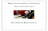 BIBLIOGRAPHIE CRITIQUE DES NOUVELLES - Brussolosergebrussolo.free.fr/data/Biblionouv.pdf · Serge Brussolo qui illustre la couverture de cette bibliographie. Avant-propos Serge Brussolo