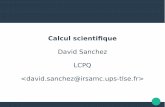 David Sanchez LCPQ  · Si le cluster du labo ne suffit pas Il y a les supercalculateurs ! – Machines compactes (90 serveurs/baie) – Réseaux