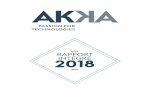 RAPPORT INTÉGRÉ 2018 - akka-technologies.com · AKKA est le leader européen du conseil en ingénierie et services R&D dans les secteurs de la mobilité. AKKA accompagne les industriels