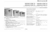 HVAC03C2 – HVAC61C2 HVAC03C5 – HVAC61C5 · VARIATEUR DE FREQUENCE NXL HVAC 5 FR0P0619-GE51R1110 C A NK5_2 D B A B INSTALLATION MÉCANIQUE ET DIMENSIONS Le variateur de fréquence