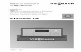 VITOTRONIC 200 · 3 Informations générales Information sur le produit/Remarques concernant la validité Vitotronic 200, type KW2 Uniquement pour montage sur les chaudières Viessmann.