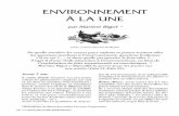 ENVIRONNEMENT À LA UNEcnlj.bnf.fr/sites/default/files/revues_document_joint/PUBLICATION_3415.pdf · senté le cycle de l'eau, sa domestication, décrit les dangers qui la menacent