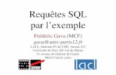 Requêtes SQL par l’exemple - LACLlacl.u-pec.fr/gava/cours/Droit/M1/cours_sql.pdf · PDF file Requêtes SQL par l’exemple Frédéric Gava (MCF) gava@univ- LACL, bâtiment P2 du
