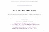 MAISON DU ROI · 2005-09-19 · archives nationales – rÉpertoire de la sous-sÉrie o1 (maison du roi) maisons des reines et enfants de france (o1 3713 à 3799) domaine de la couronne
