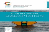 BILAN DES ACTIONS D’ADAPTATION · 2019-11-26 · 2 • La coopération renforce l’action et l’évaluation de l’adaptation des territoires au changement ... d’analyser les