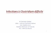 Infections à Clostridium difficile...Traitement ATB pour les Diarrhées Associées à Clostridium difficile de l’Adulte : Revue Cochrane 2011 RR IC95% n Pts n Étude Critères d’évaluation
