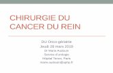 Chirurgie du cancer du rein - Longue Vie et Autonomie 2019 - Rein... · CHIRURGIE DU CANCER DU REIN DU Onco-gériatrie Jeudi 28 mars 2019 Dr Marie Audouin Service d’urologie Hôpital