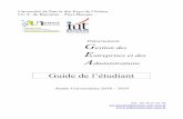 Gestion des Entreprises et des Administrations · 2018-09-16 · Université de Pau et des Pays de l'Adour I.U.T. de Bayonne – Pays Basque Département G estion des E ntreprises