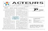 ACTEURS73.snuipp.fr/IMG/pdf/52.pdf · ACTEURS 1 ACTEURS Décembre 2005 - Prix 1,50 € Trimestriel n° 52 Directeur de la publication€: Jean-Michel ROCHE - Dépôt légal€: Décembre