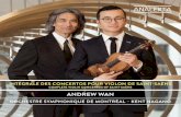 2 8770 Livret v6 - Analekta 2... · 2019-02-26 · 2 3 Andrew Wan est aussi à l’aise comme soliste, chambriste et violon solo dans un orchestre. En 2008, il a été nommé violon