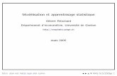 Mod´elisation et apprentissage statistiquemephisto.unige.ch/pub/stats/Pmas/doc/Notes_de_cours/Sl... · 2011-09-19 · Mod´elisation et apprentissage statistiques 1 Introduction