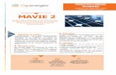 Fiche projet MAVIE 2 - Capenergies · ETI : QUADRAN (34) DONNÉES CHIFFRÉES Budget global : 862 000 € Durée : 42 mois Guichet : EURIPIDES (Europe) Production d’énergies décarbonées