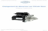 Changement du démarreur sur Citroën SaxoÉtape 1 — Préparation du démontage Débrancher la batterie. Démonter la boite à air, voir tuto: changement du filtre à air Étape