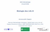 Biologie des LAL-B - OVHaihemato/AIH/documents/Cours...Biologie des LAL-B Emmanuelle Clappier Service d’Hématologie biologique, hôpital Saint-Louis, AP-HP Equipe Génome et Cancer,