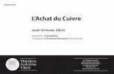 L’Achat du Cuivre · 04 13 55 35 76 theatre-vitez@univ-amu.fr ... organiquement à des formations en Arts de la scène et dans une saison où sont mis en avant la résistance nécessaire