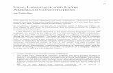 201 LANGUAGE AND LATIN AMERICAN CONSTITUTIONS · Aymara-Quechua en Bolivia" in El Derecho a la Lengua de los Pueblos Indígenas; XI Jornadas Lascasianas (Universidad Autónoma de