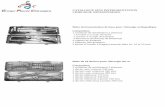 CHIRURGIE ORTHOPEDIQUE 1 container de stérilisation 2 gpc13.com/catal/catalogue_set_instruments_  · PDF file 2017-06-26 · CATALOGUE SETS INSTRUMENTATION CHIRURGIE ORTHOPEDIQUE