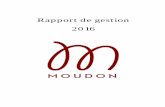 Rapport de gestion 2016 - Moudon · 2019-01-28 · 2. Conseil communal 4 – 15 3. Votations et élections 15 – 18 4. Municipalité 19 – 24 5. Syndique – administration générale,