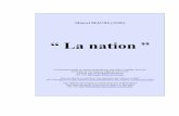 La nation ” - gisnt.orgMarcel Mauss (1920), “ La nation ”2 Cette édition électronique a été réalisée par Jean-Marie Tremblay, bénévole, professeur de sociologie au Cégep