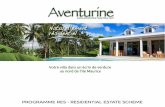 Aventurine - Lancry International...Le programme Aventurine comprend 24 villas de plain-pieds. Les villas sont réparties sur des terrains dont la surface varie de 750 m 2 à 1600