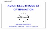 AVION ELECTRIQUE ET OPTIMISATION - HKW-AEROhkw-aero.fr/pdf/avion_  · PDF file • D’analyser les caractéristiques et la pertinence d’un avion (ULM) électrique représentatif