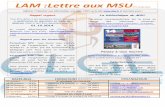 LAM :Lettre aux MSUclge.fr/wp-content/uploads/2015/04/LAM_9.pdfLAM :Lettre aux MSU N 9 19.09.2014 Adhérer ? Chercher une information, une date ? RDV sur le site et inscrivez-vous