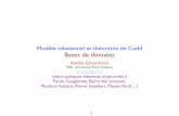 Modèle relationnel et théorème de Codd Bases de donnéesamelie/Codd.pdf · Implémentative naïve (sans SGBD) • Implémentation dans un langage de programmation classique (C++,