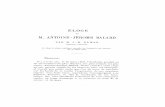 M. ANTOINE -JEROME BALARD PAR M. J.-B. DUMAS · 2015-06-23 · M. ANTOINE -JEROME BALARD PAR M. J.-B. DUMAS Il y a trois ans, le 3o mars 1876, l'Académie perdait un de ses membres
