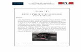 Notice TP3 EFFET PHOTOTHERMIQUE · NOTICE: Travaux pratiques avancés Effet Photothermique Section de physique – FSB 5 2.2.3 Régime périodique en milieu semi-infini Supposons