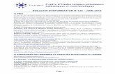 BULLETIN D INFORMATION N°139 JUIN 2018 - CETOBaCcetobac.ehess.fr/docannexe/file/2021/bulletin_n_139_juin_2018.pdf · Deuxième prix décerné à Madame Ariane ZEVACO, « Les enjeux