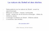 Laboratoire de Physique et Chimie de l’Environnement et de l’Espace - La …lpc2e.cnrs-orleans.fr/~theureau/Cours9_2017_2018.pdf · 2017-11-30 · 4 La nature du Soleil : Emmanuel