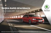 ŠKODA RAPID SPACEBACKiframe.skoda.fr/doc/brochures/my2018_tarifs_rapid... · ŠKODA RAPID SPACEBACK Tarifs au 5 octobre 2017 / Année-modèle 2018 (J) Modèle présenté : RAPID