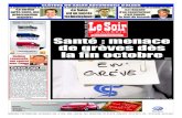 I N S I A E Santé : menace de grèves dès la fin octobre · Le Soir d’Algérie Actualité Mercredi 14 octobre 2009 - PAGE 3 SECTION SANTÉ DU SNAPAP Menace de grèves dès la