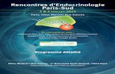 Rencontres d’Endocrinologie Paris-Sud · 2015-09-01 · Rencontres d’Endocrinologie Paris-Sud - 5 & 6 juillet 2013 SALLE 1 Conférences plénières et tables rondes Vendredi Modérateurs
