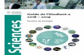 Guide de l’étudiant-e 2018 – 2019 Section de …biologie.unige.ch/fr/wp-content/uploads/sites/2/2018/08...1 Section de biologie Présidence Jusqu'au 31 décembre 2018 dès le