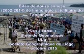 Bilan de douze ann£©es (2002-2014) de limnologie satellitaire du 2015-11-11¢  SGLg, 7/10/2015 Oc£©anographie