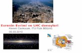 Evrenin Evrimi ve LHC deneylerikcankocak/ITU-fizik-LHC-5Mart-2010.pdf · Temel Kozmolojik problemler ... rağmen, bizzat kendisinin sahip olduğu kuantum kararsızlığı nedeniyle