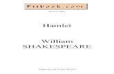 Hamlet William SHAKESPEARESHAKESPEARE Traduction de Victor HUGO. PERSONNAGES CLAUDIUS, roi de Danemark HAMLET, fils du prØcØdent roi, neveu du roi actuel POLONIUS, chambellan HORATIO,
