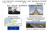 Juillet 2009 N°3 0,50 La Tour Eiffel a 120 ansime.moraypre.pagesperso-orange.fr/journal/Journal03.pdf · d’un four à chaux perdu dans le bois. Le chemin était boueux la plupart