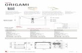 ORIGAMI - cedam.fr · PDF file Origami 6 PLAN VASQUE MARBRE RECONSTITUÉ Plan vasque cuve rectangulaire en matériau de synthèse blanc brillant ou blanc mat, composé de polyester