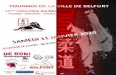 ASM Belfort Judo - comitejudo71.fr...Autoroute A36, sortie N°13 Les Glacis du Château Suivre Centre Ville, puis Fort Hatry et Gymnase Le Phare . 3 ASM Belfort Judo INSCRIPTIONS Arbitrage